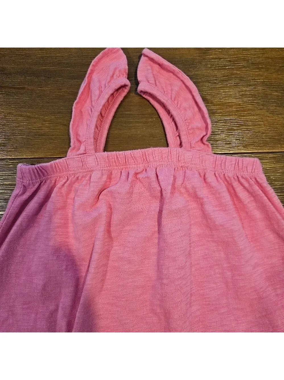 GAP GIRL'S FLUTTER SOFT KNIT PINK TANK DRESS SIZE 4